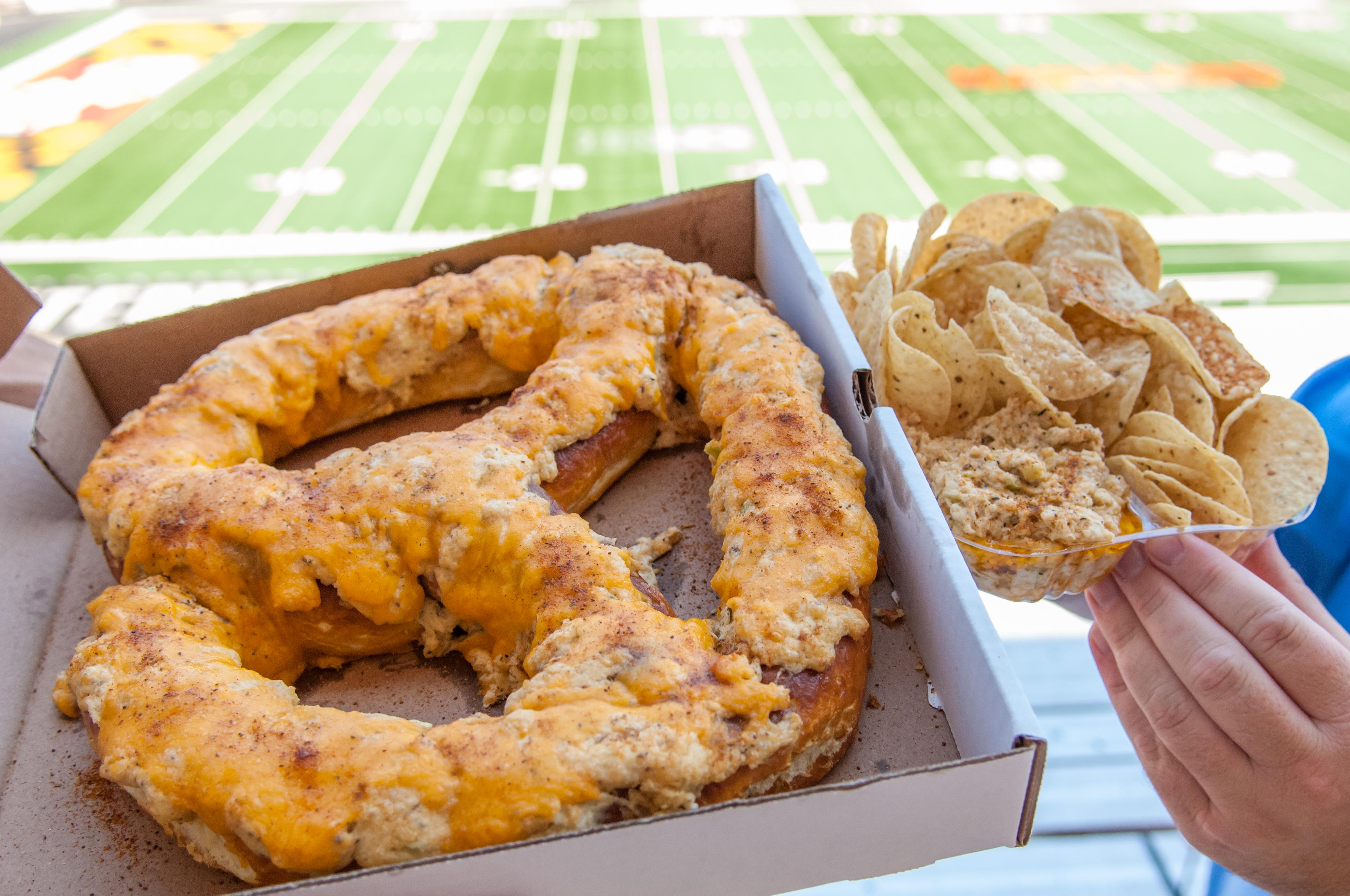 Chessie Crab Nachos at the Secu Stadium